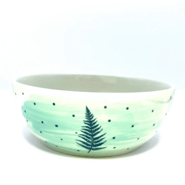 Ręcznie zdobiona miska kamionkowa 700 ml