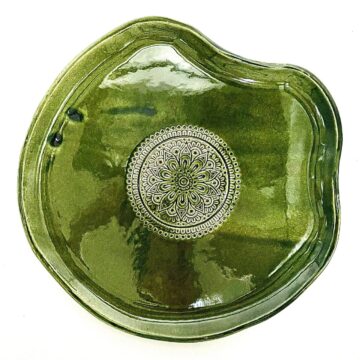 Ręcznie robiona patera kamionkowa 29 cm